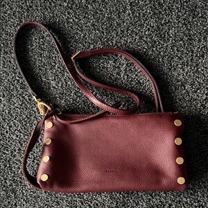 Hammitt Burgundy Crossbody with Gold Stud Accents
